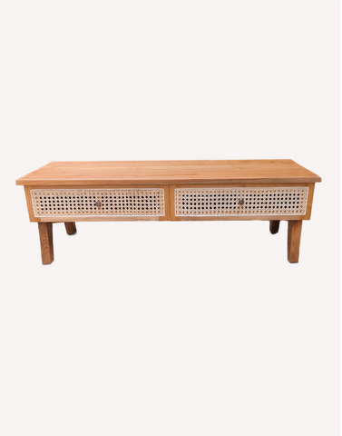 Rattan TV rack